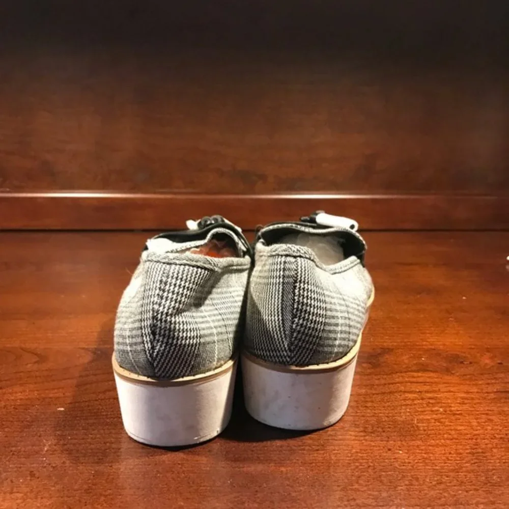 PARKER & SKY PLAID NEW WMN'S 9M TASSEL LOAFERS